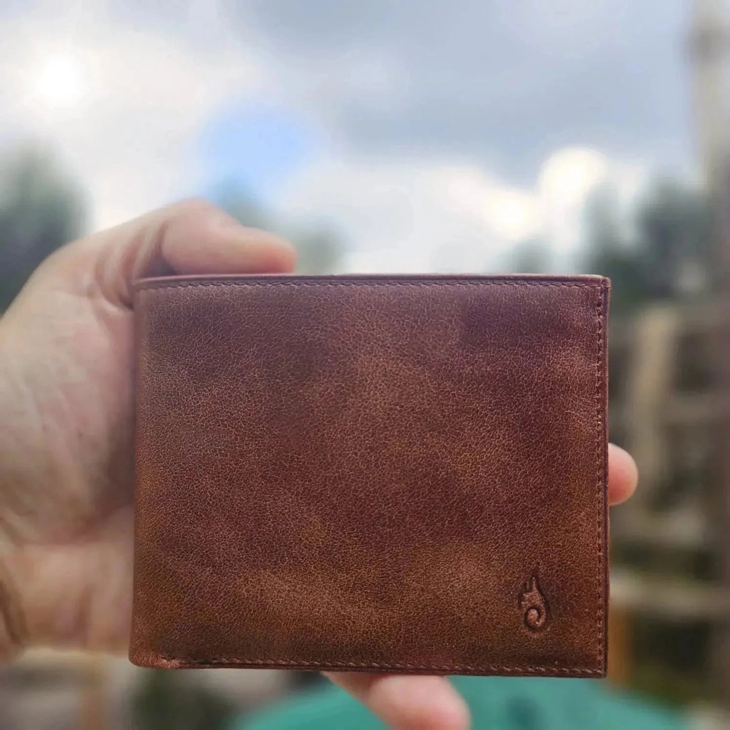 Bifold Leather Wallet | Essential Slim Agate - Ignis Craft