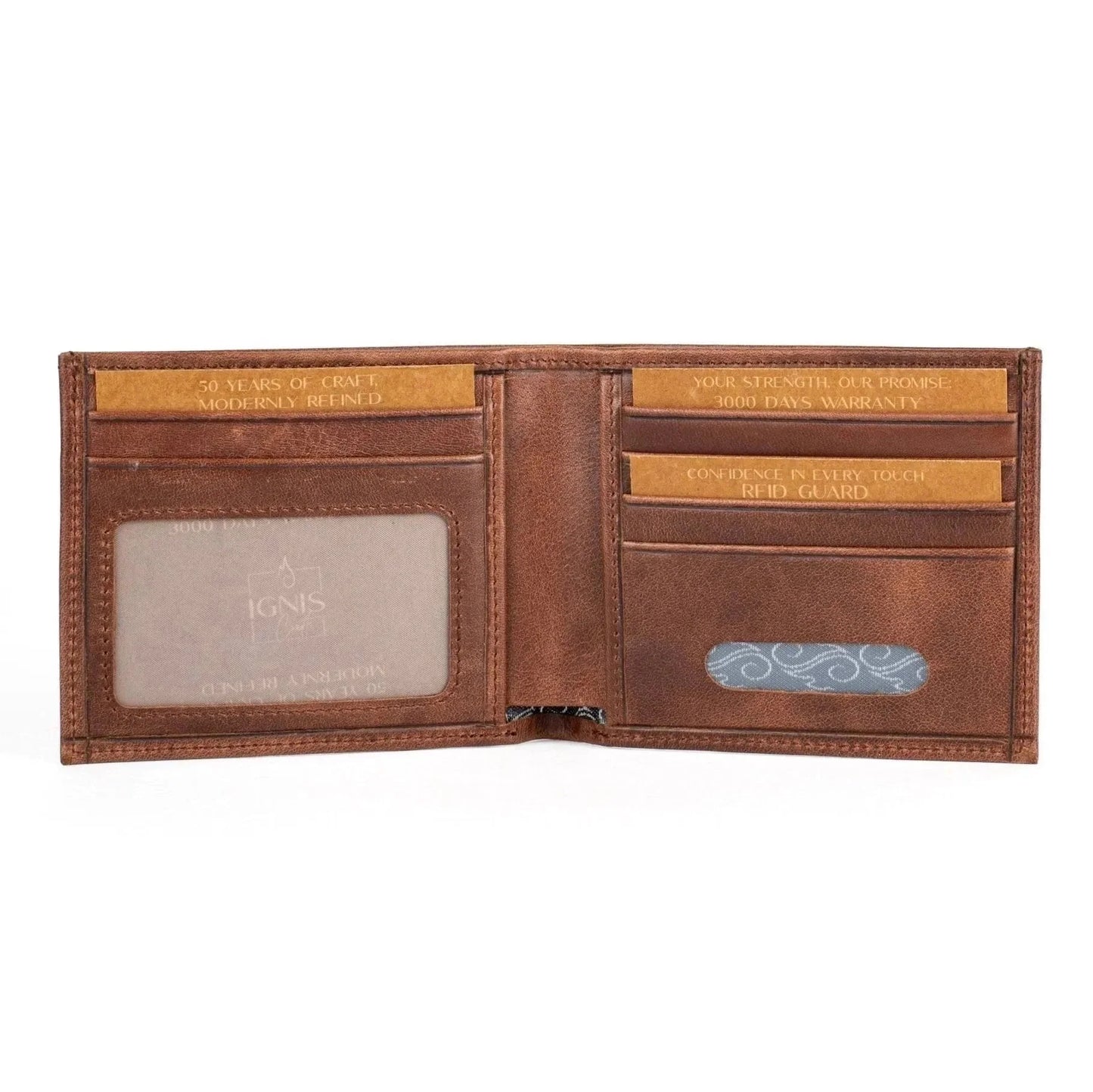 Bifold Leather Wallet | Essential Slim Agate - Ignis Craft