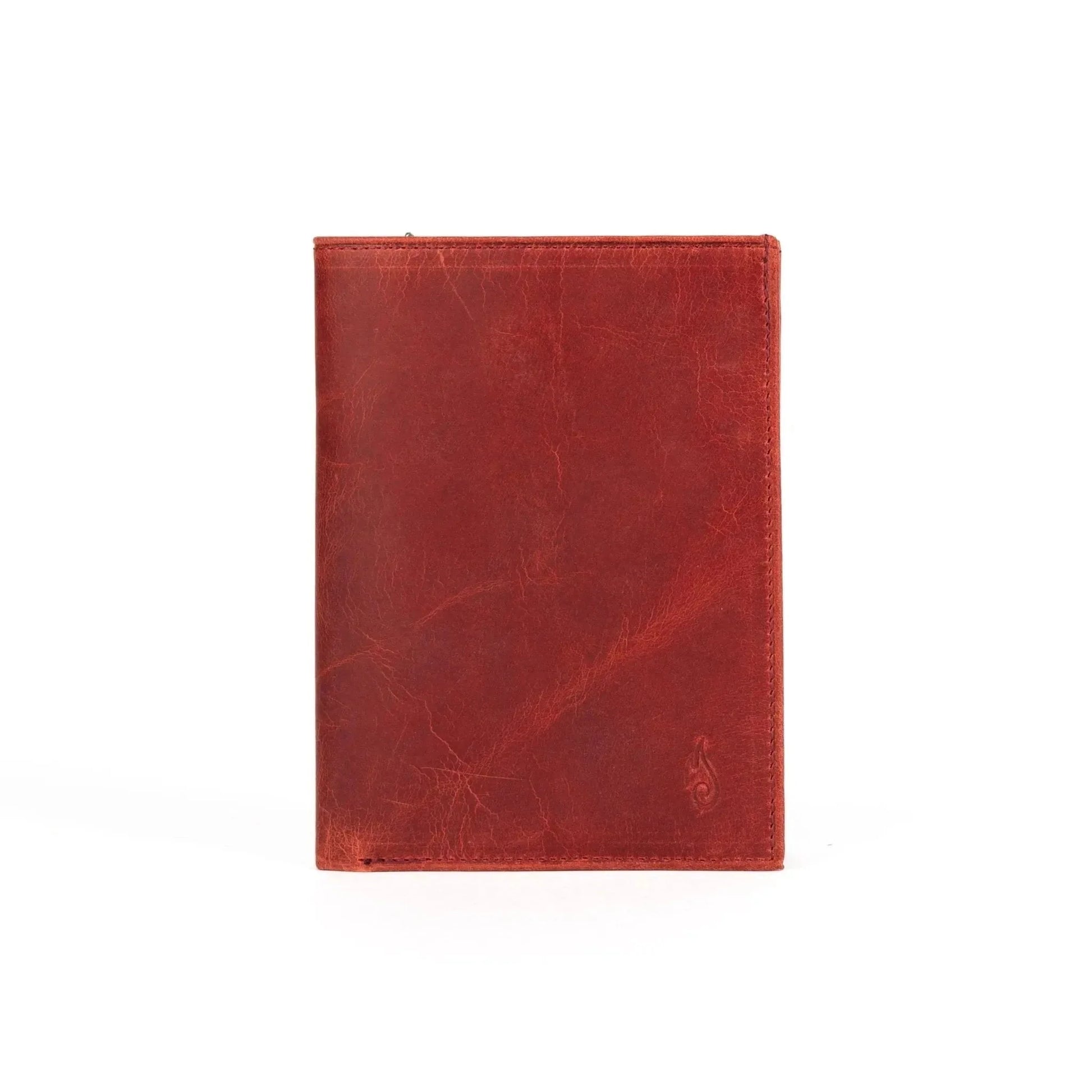 Leather Passport Wallet | Voyager Carnelian - Ignis Craft