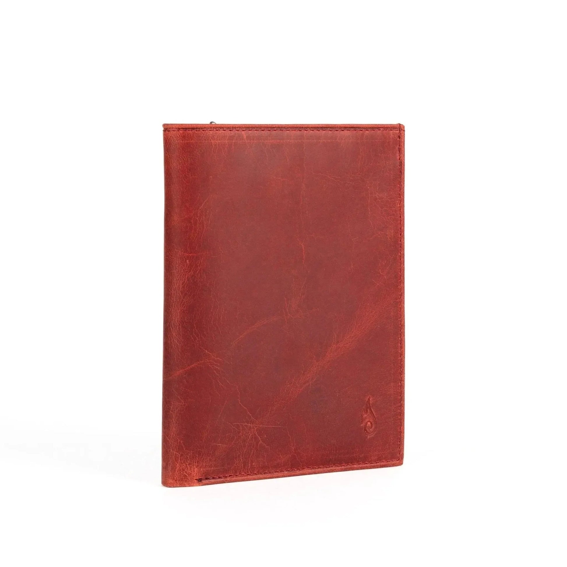 Leather Passport Wallet | Voyager Carnelian - Ignis Craft