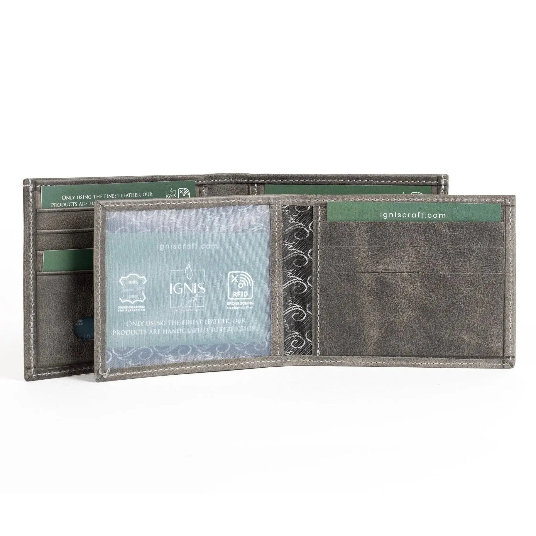 grey wallets for men