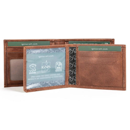 mens designer wallet with id window