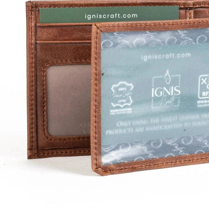 Mens Leather Wallet | Essential Dynamic Agate - Ignis Craft