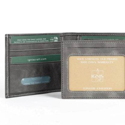 mens wallet grey