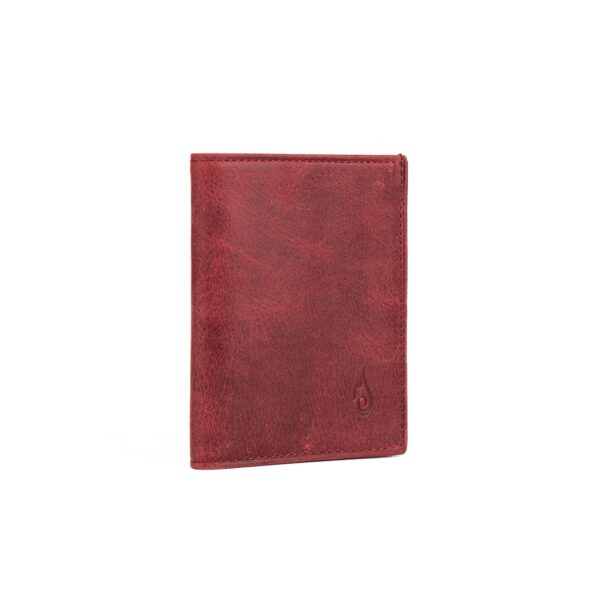 Minimalist Erkek Deri Cüzdan | Apex Garnet - Görsel 4